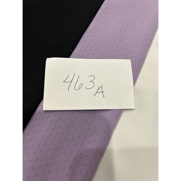 Izod Cool-FX Golf Polo Shirt Contrast Purple White Panels Short Sleeve Zip Neck - Picture 8 of 9